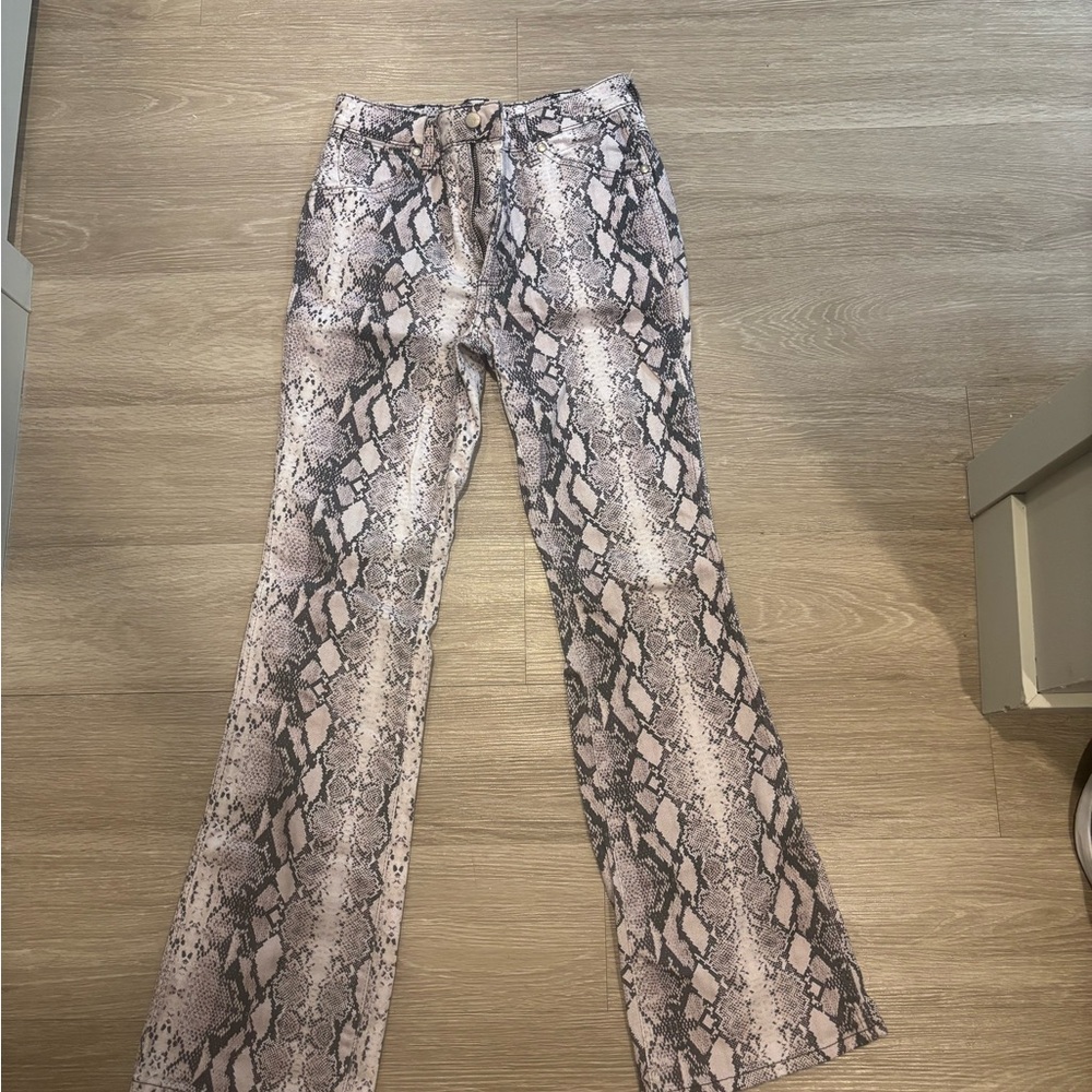 Snake Print Women Jeans